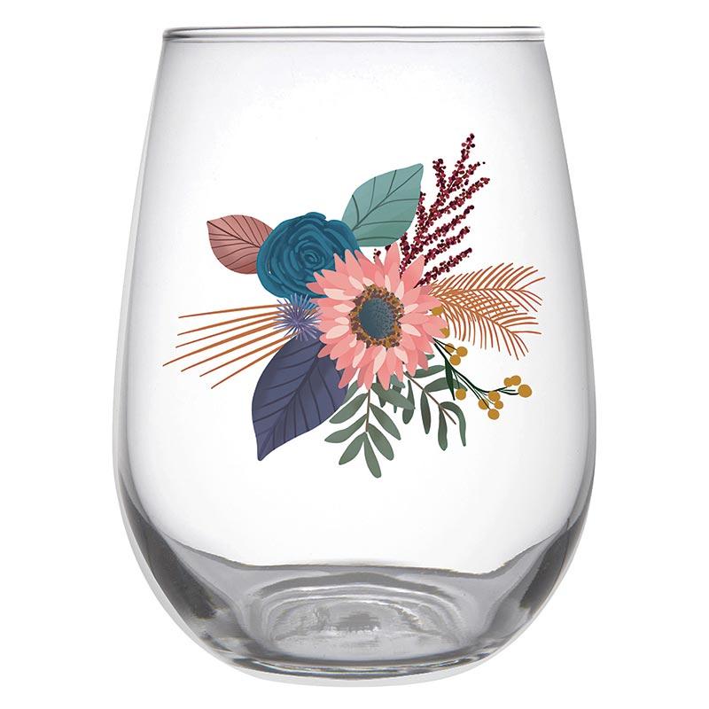 Sold Out - Floral Bouquet Wine Glass