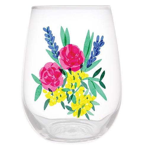 Sold Out - Flower Bouquet Wine Glass
