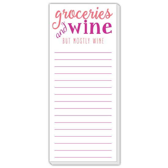 Groceries & Wine List