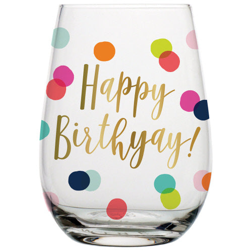 Sold Out - Happy Birthday Stemless Wine