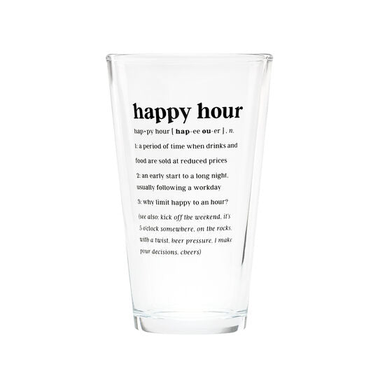 Sold Out - Happy Hour Definition Pint Glass