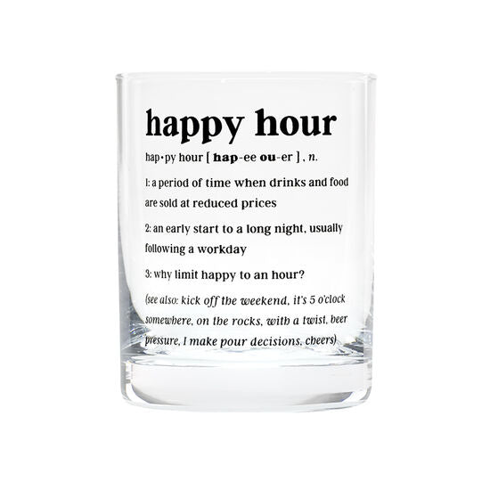 Sold Out - Happy Hour Definition Rocks Glass