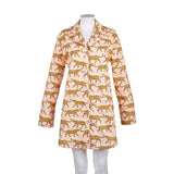 Sold Out - Leopard Print Pajama Nightshirt