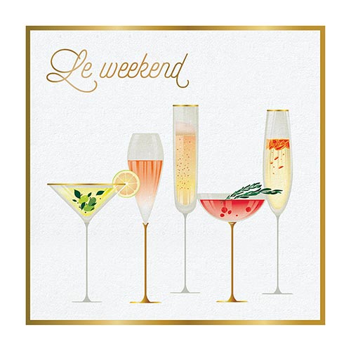 Sold Out - Le Weekend Cocktail Napkins