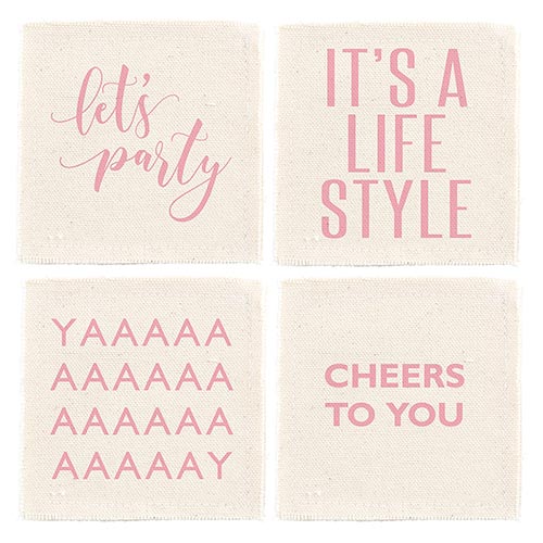 Sold Out - Let's Party Canvas Coasters