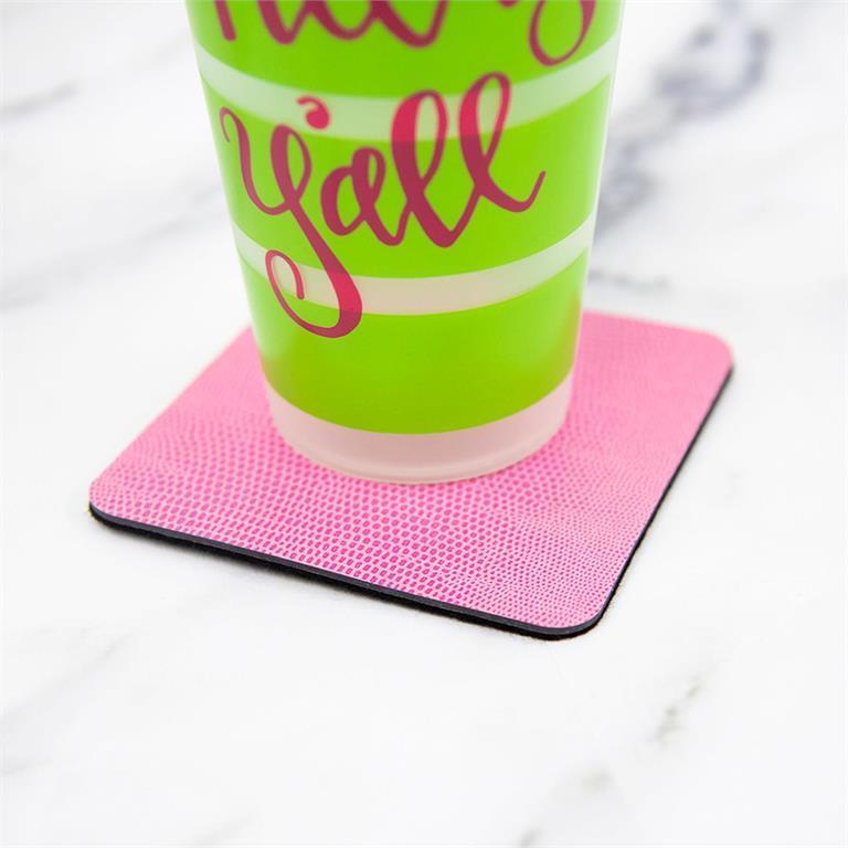 Sold Out - Lizard Coaster Set - Pink
