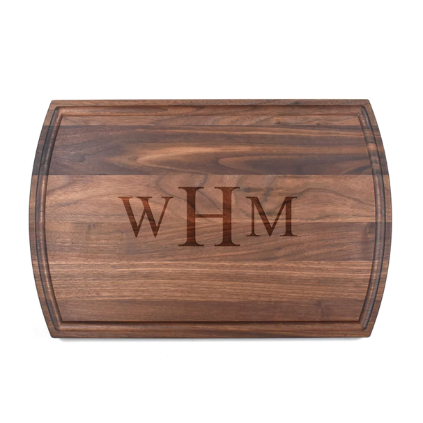 Sold Out - Monogrammed Walnut Cutting Board