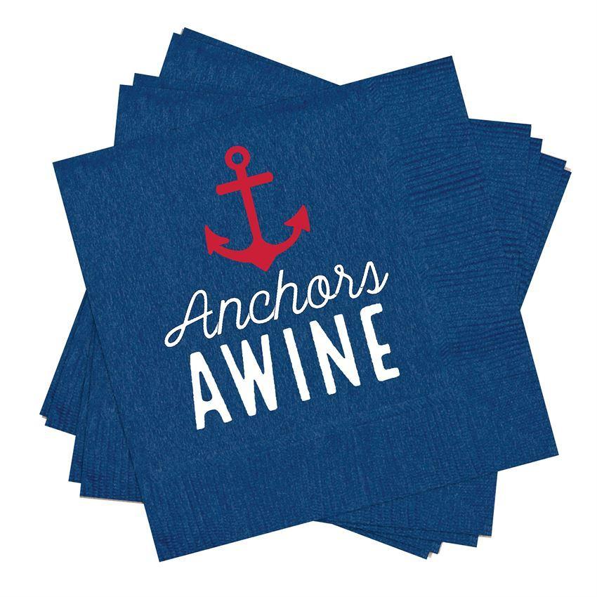 Sold Out - Anchors Awine Cocktail Napkins