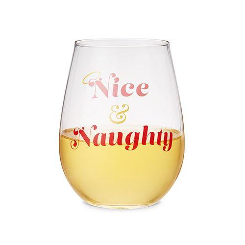 Sold Out - Naughty & Nice Wine Glass
