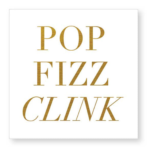 Sold Out - "Pop Fizz Clink" Cocktail Napkins