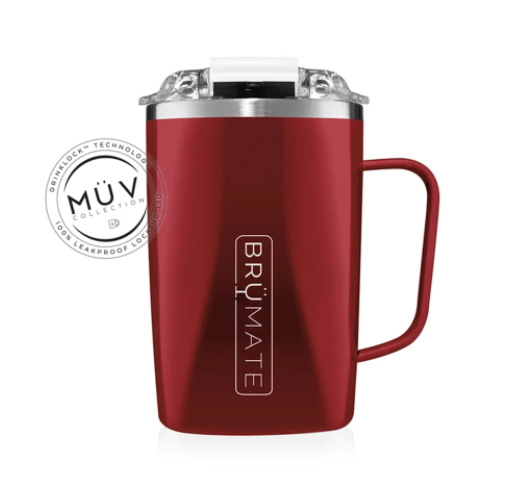 This red mug is 100% leak-proof making it great for boating or those fun golf cart rides.  Perfect insulation designed for your favorite hot drinks from coffee to toddies.  