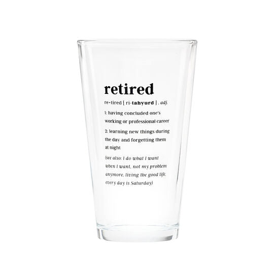 Sold Out - Retired Definition Pint Glass