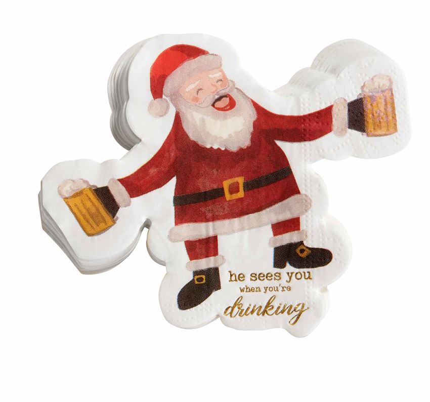 Sold Out - Santa Drinking Cocktail Napkins