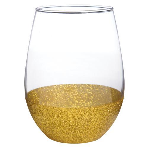 Sold Out - Gold Glitter Dip Wine