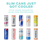Sold Out - Personalized Skinny Can Cooler - Matte Aqua