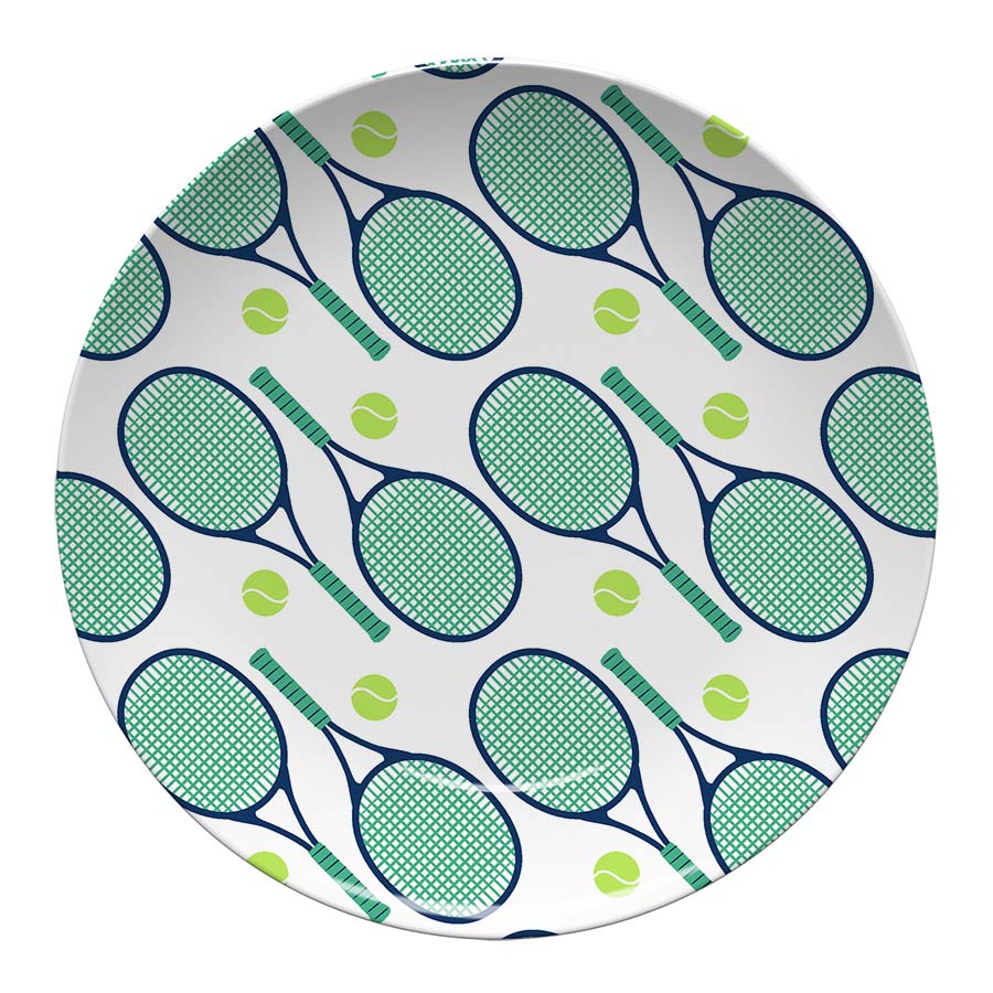 Tennis Racket Plate - Green