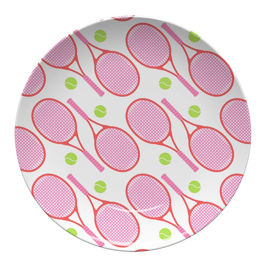 Tennis Racket Plate - Pink