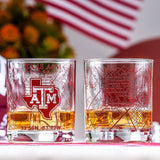 Sold Out - Texas A&M Map Rocks Glass