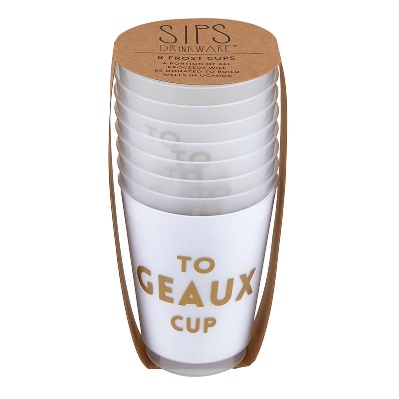 Sold Out - To Geaux Frosted Cups Set/8