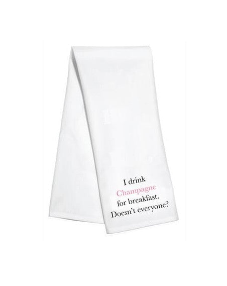 Sold Out - Champagne for Breakfast Bar Towel