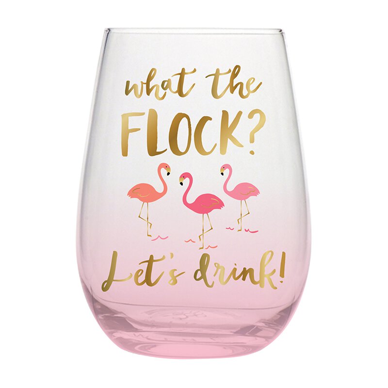 Sold Out - What the Flock Wine Glass