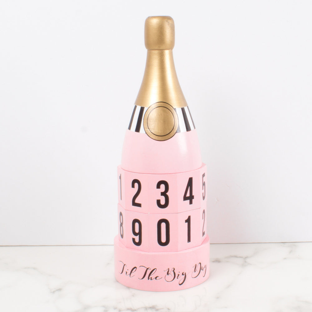 Sold Out - Rosé Bottle Wooden Countdown Calendar