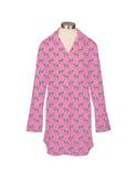 Sold Out - Zebra & Champagne Pajama Nightshirt